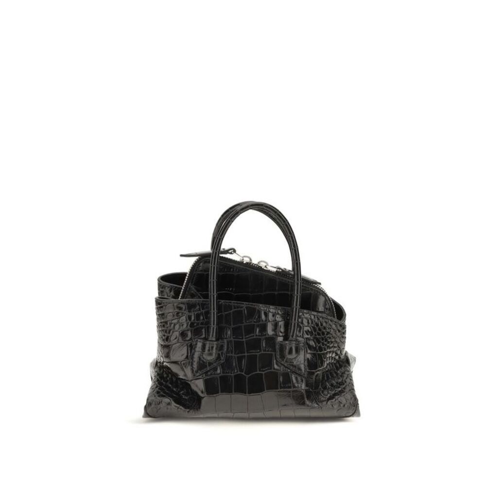 The Attico Black Calf Leather Bos Taurus Women's Handbag
